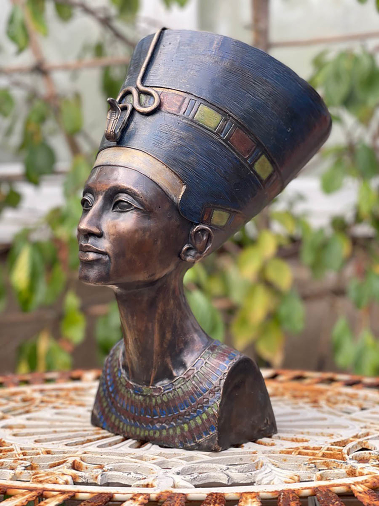 Nefertiti Coloured Bronze Sculpture