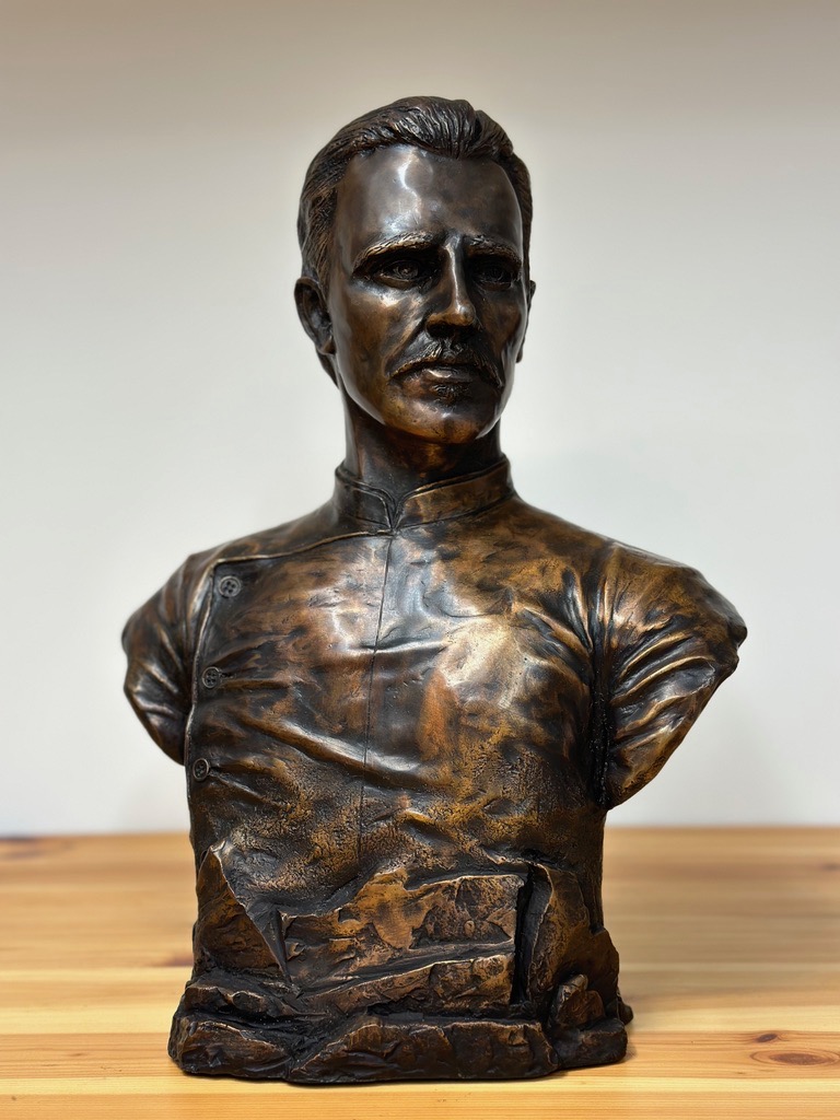 Fridtjof Nansen Poured Marble Sculpture