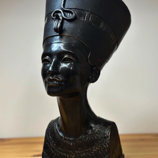 Nefertiti Poured Marble Sculpture