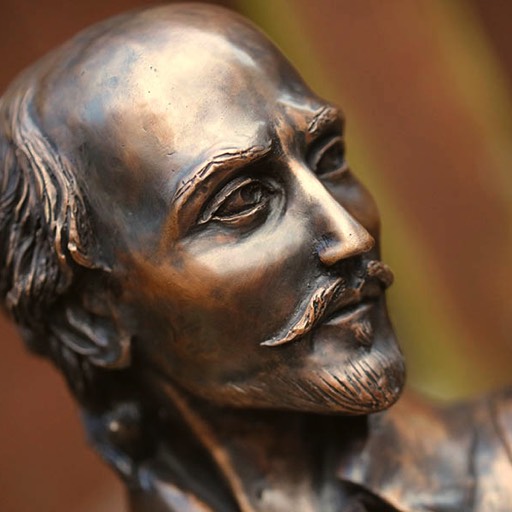 William Shakespeare Bronze Sculpture Face